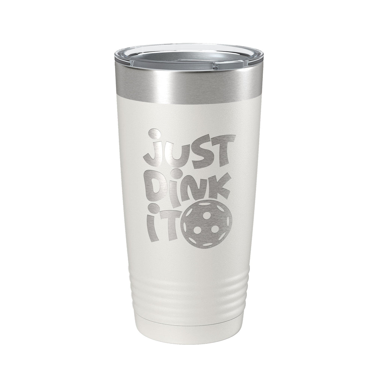 Just Dink It Tumbler Pickleball Travel Mug Insulated Laser Engraved Coffee Cup Do It Pickle Ball Gift 20 oz-1