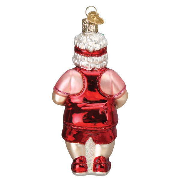 Pickleball Mrs. Claus Ornament-3