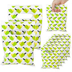 50pcs Pickleball Gift Bags Plastic Pickleball Party Bags Pickleball Snack Bags Pickleball Candy Bags Pickleball Party Favor Bags for PickleBall Theme Party Sports Events Supplies (Light Green)