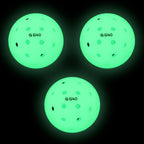 A11N Luminous Pickleballs- USA Pickleball Approved Light Up Outdoor Pickleball Balls High Visibility for Nighttime Durable and Funny Pickleball 3 Packs