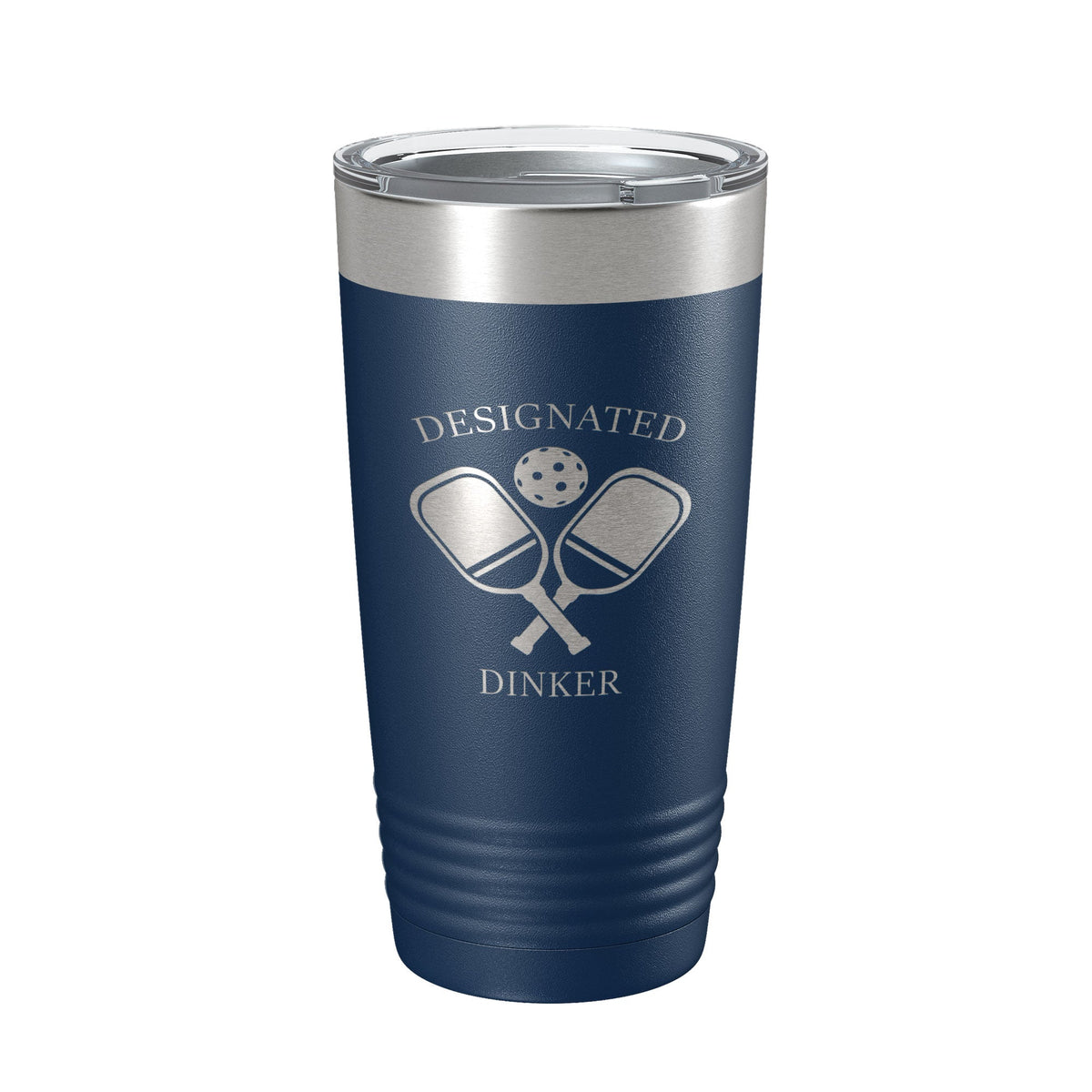 Pickleball Tumbler Designated Dinker Travel Mug Funny Pickle Ball Insulated Laser Engraved Coffee Cup Gift 20 oz-2