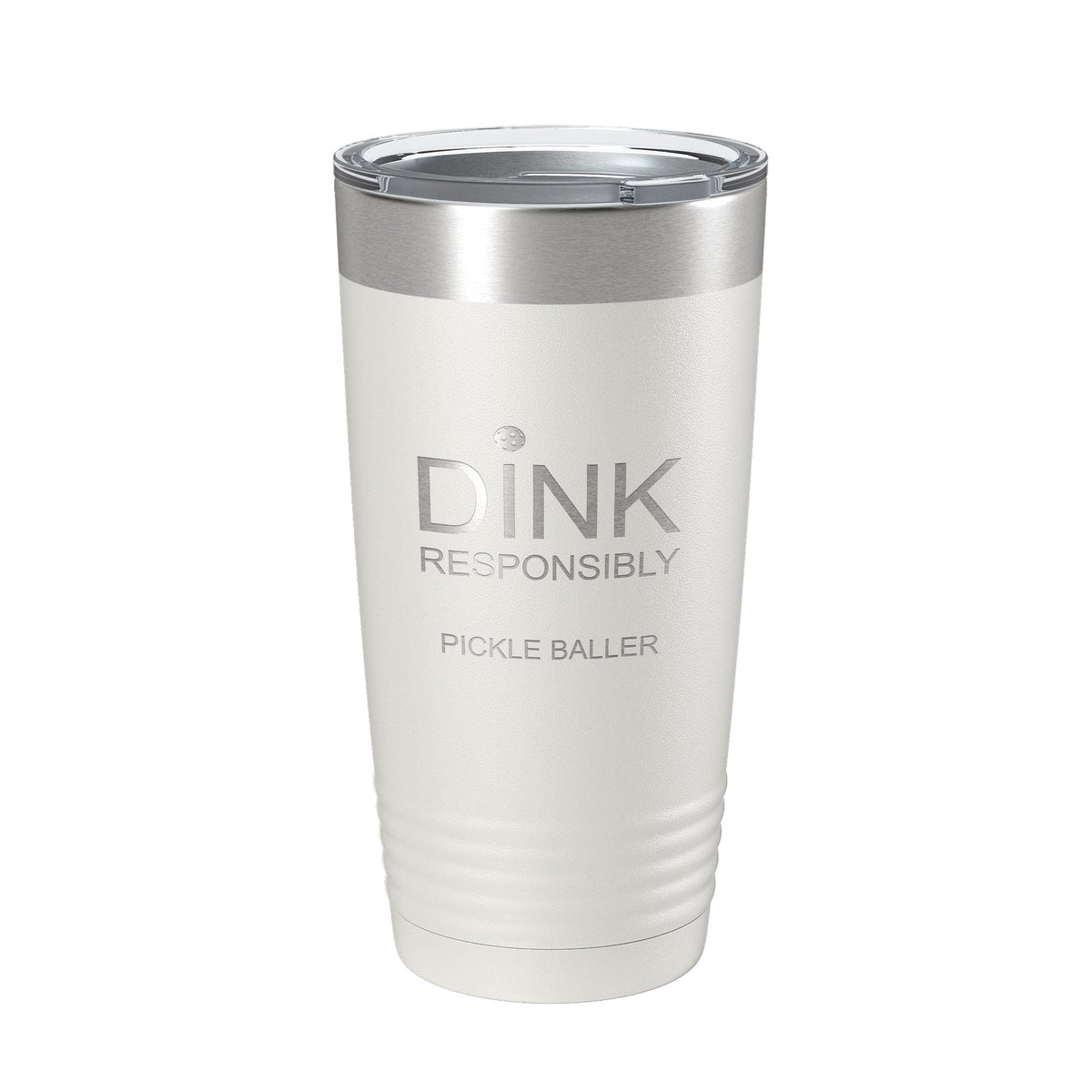 Pickleball Tumbler Dink Responsibly Travel Mug Gift Insulated Laser Engraved Coffee Cup 20 oz-1