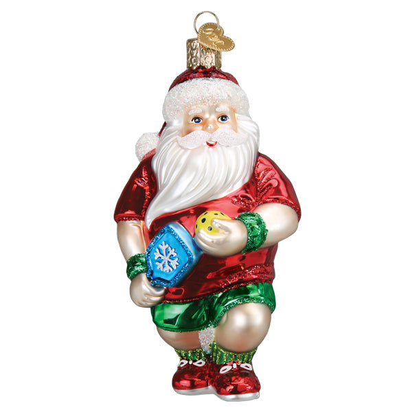 Pickleball Santa Ornament-2