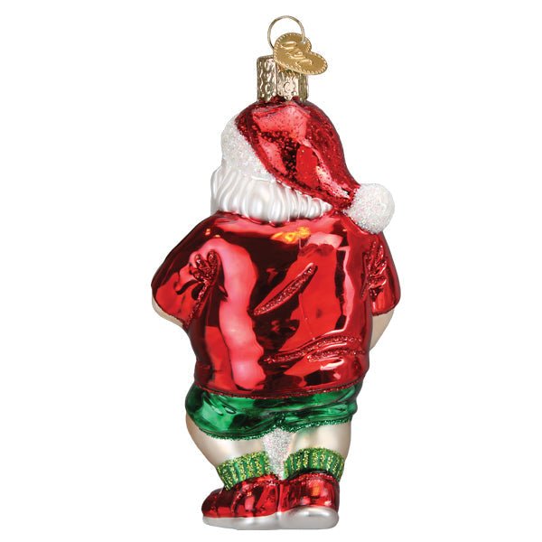 Pickleball Santa Ornament-3