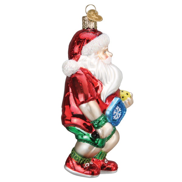 Pickleball Santa Ornament-4