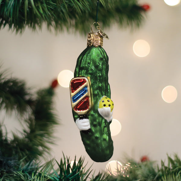 Pickleball Pickle Ornament-0