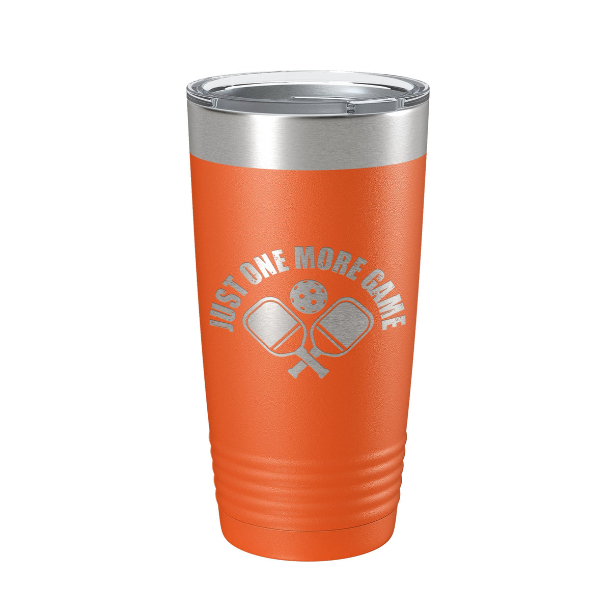 Pickleball Just One More Game Tumbler Travel Mug Gift Insulated Laser Engraved Coffee Cup 20 oz-4