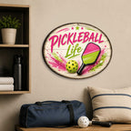 Pickleball Life Wall Decor – Rustic Pickleball Sports Sign – 22x18 Wall Art by G. Debrekht - 8652880H-1