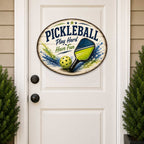 Pickleball Play Hard Have Fun Wall Decor – Rustic Pickleball Sports Sign – 22x18 Wall Art by G. Debrekht - 8652881H-4