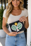 Nora Pickle Ball Seed Beaded Coin Purse-0