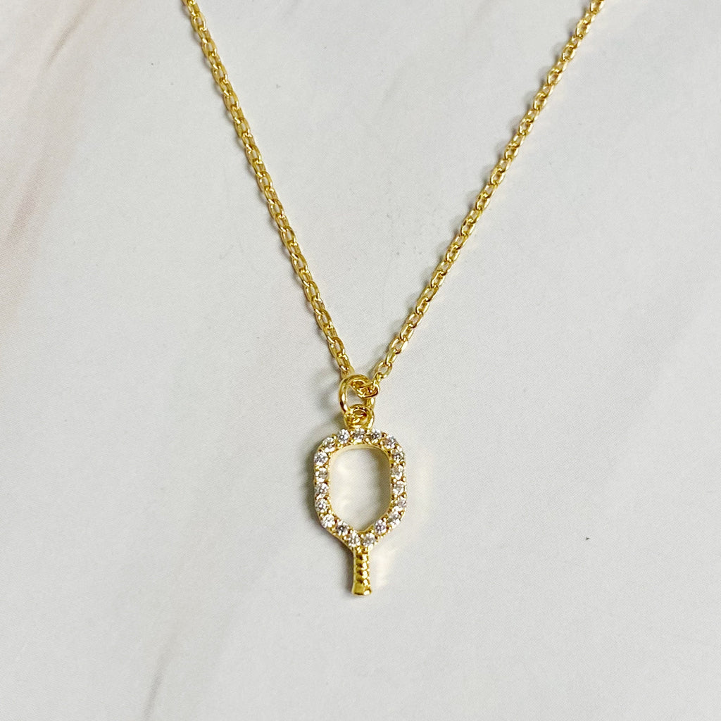 Club Pickleball Dainty Necklace-1