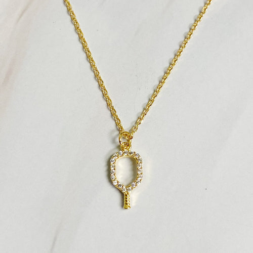 Club Pickleball Dainty Necklace-1