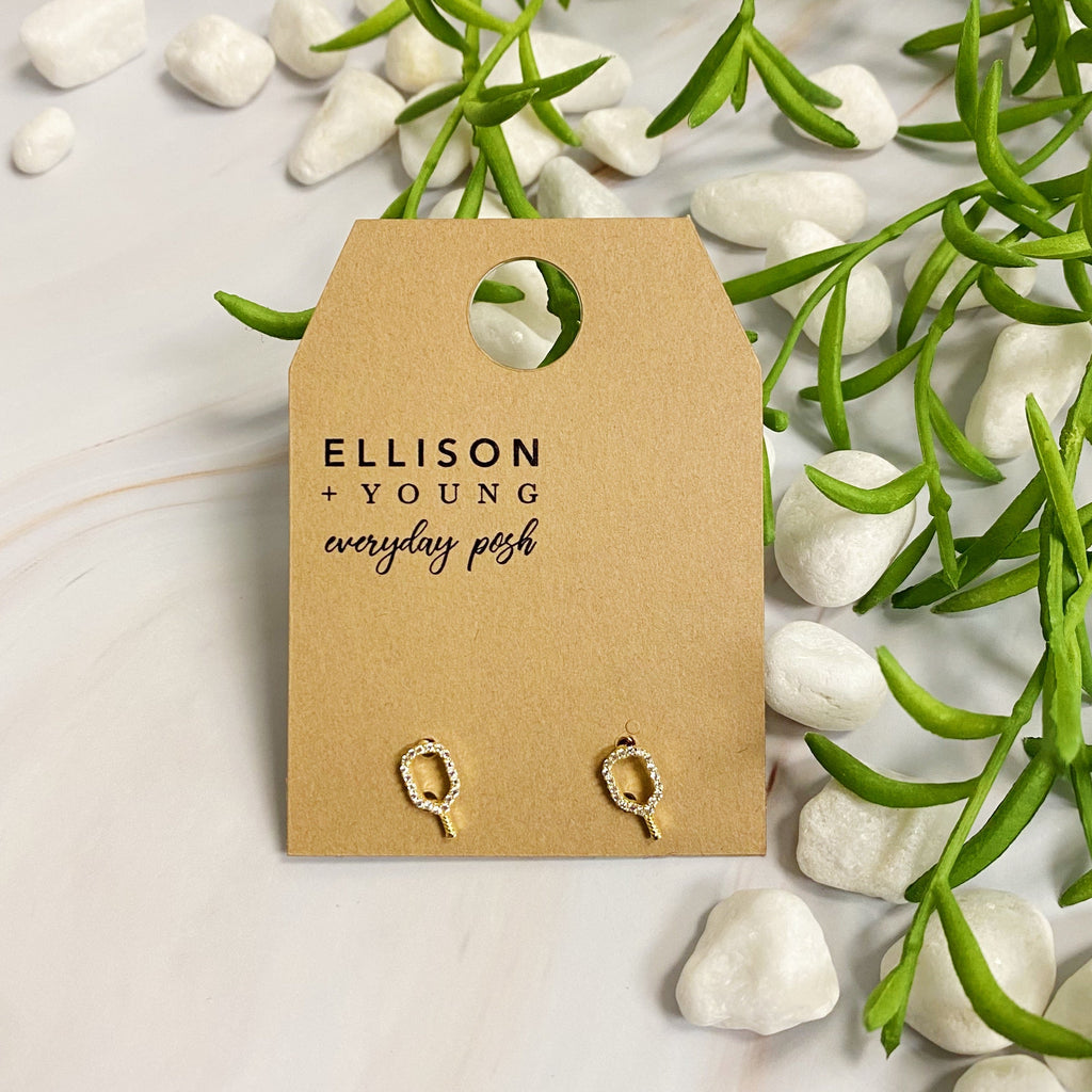 Club Pickleball Dainty Earrings-3