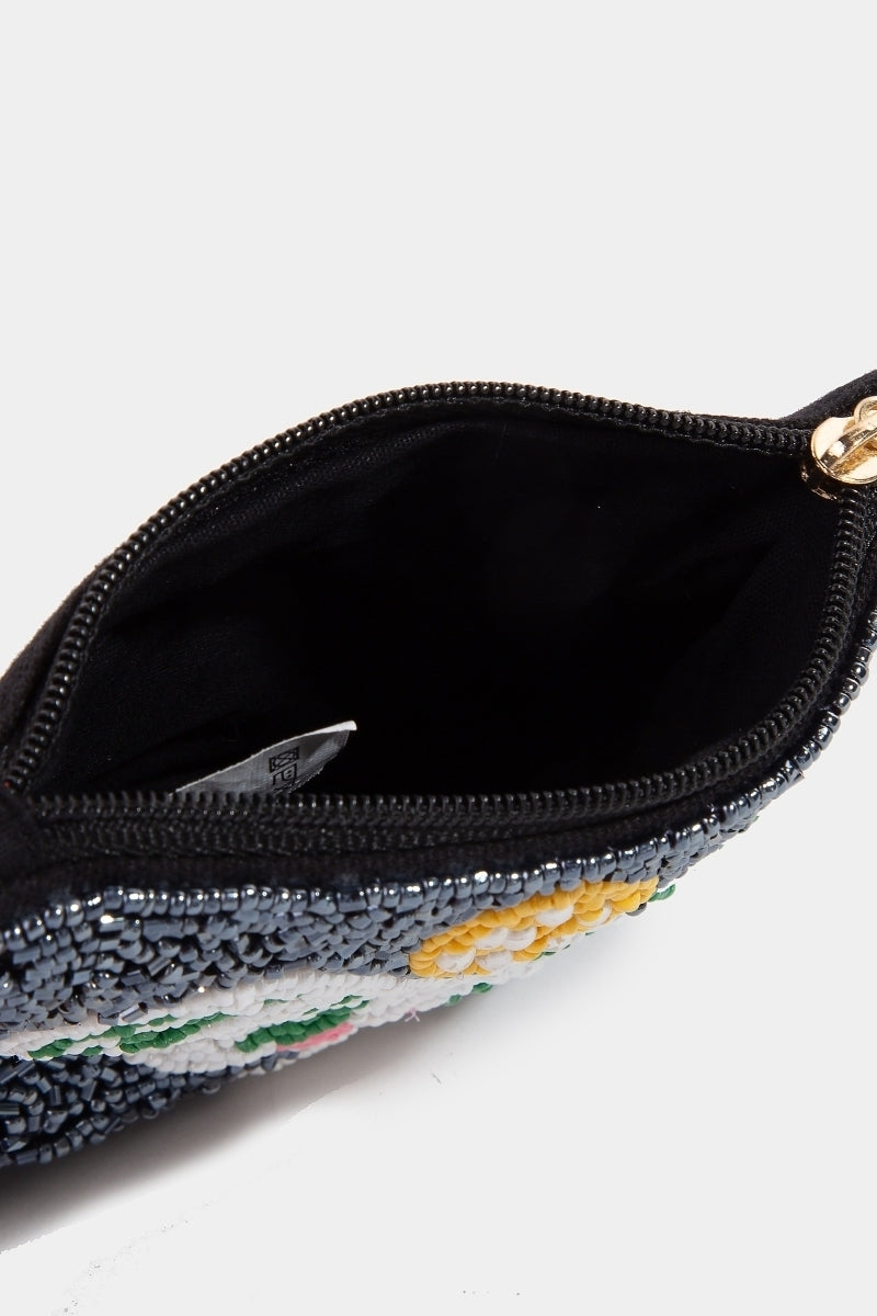 Nora Pickle Ball Seed Beaded Coin Purse-2