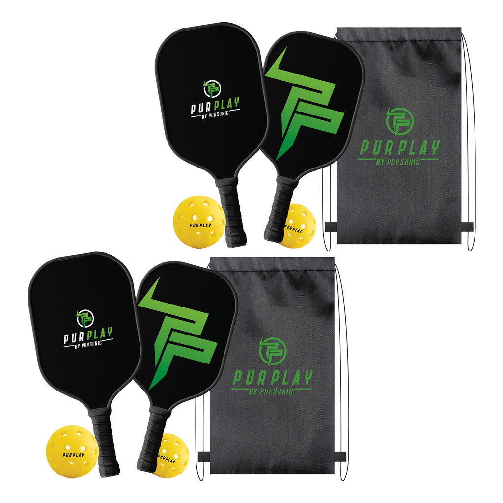 Pursonic The Ultimate Pickleball High Performance Set – 4 Paddles, 4 Balls & 2 Carry Bag-0