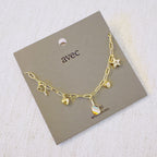 Pickleball Play Charm Necklace – Gold Chain with Playful Pickleball-Inspired Charms-3