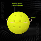 74mm Outdoor Pickleballs (12-Pack)