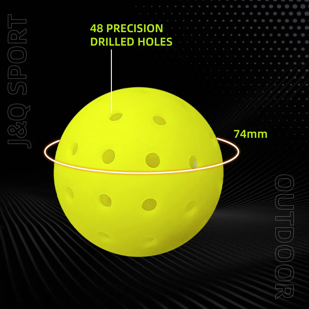 74mm Outdoor Pickleballs (12-Pack)