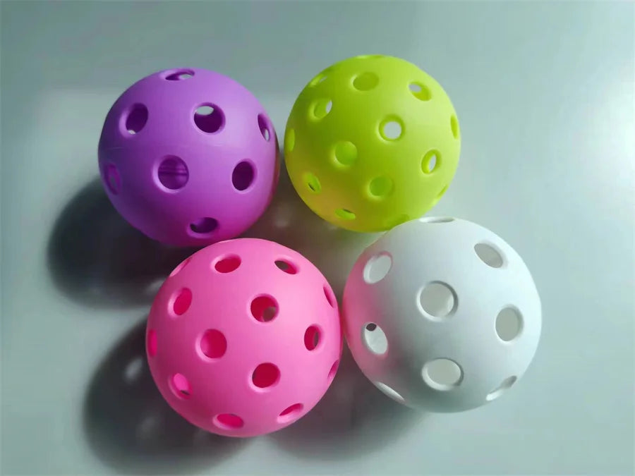 3/6/12pcs Indoor Pickleball Balls 26 Holes Colorful and Durable Pickleballs 72mm Training Ball Practice Competition Pickleball