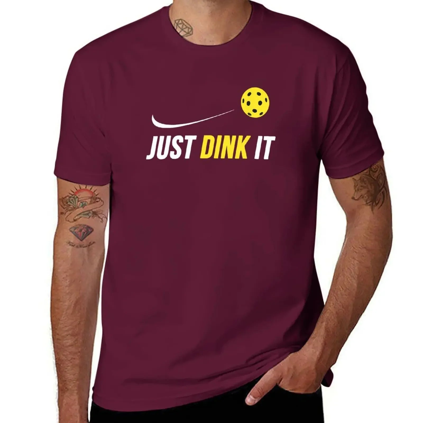 Just dink it funny pickleball T-Shirt (vintage basketball graphic)