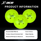 X-Ace Pro Pickleballs (12/24 Pack)