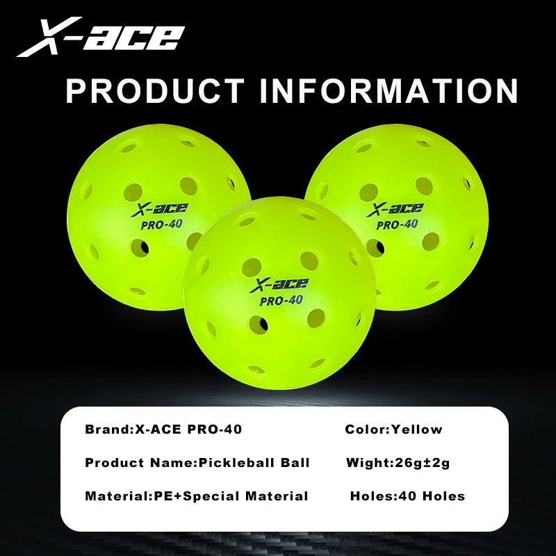 X-Ace Pro Pickleballs (12/24 Pack)