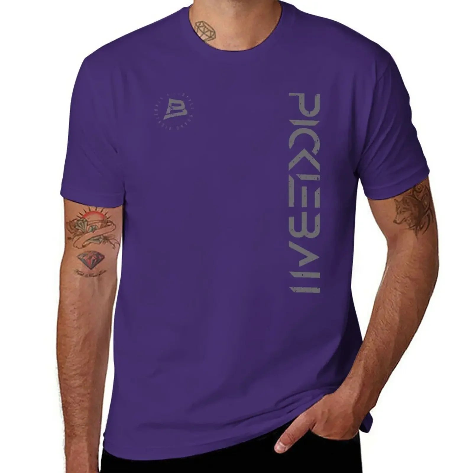 New Pickleball Vertical T-Shirt Oversized (quick-drying)