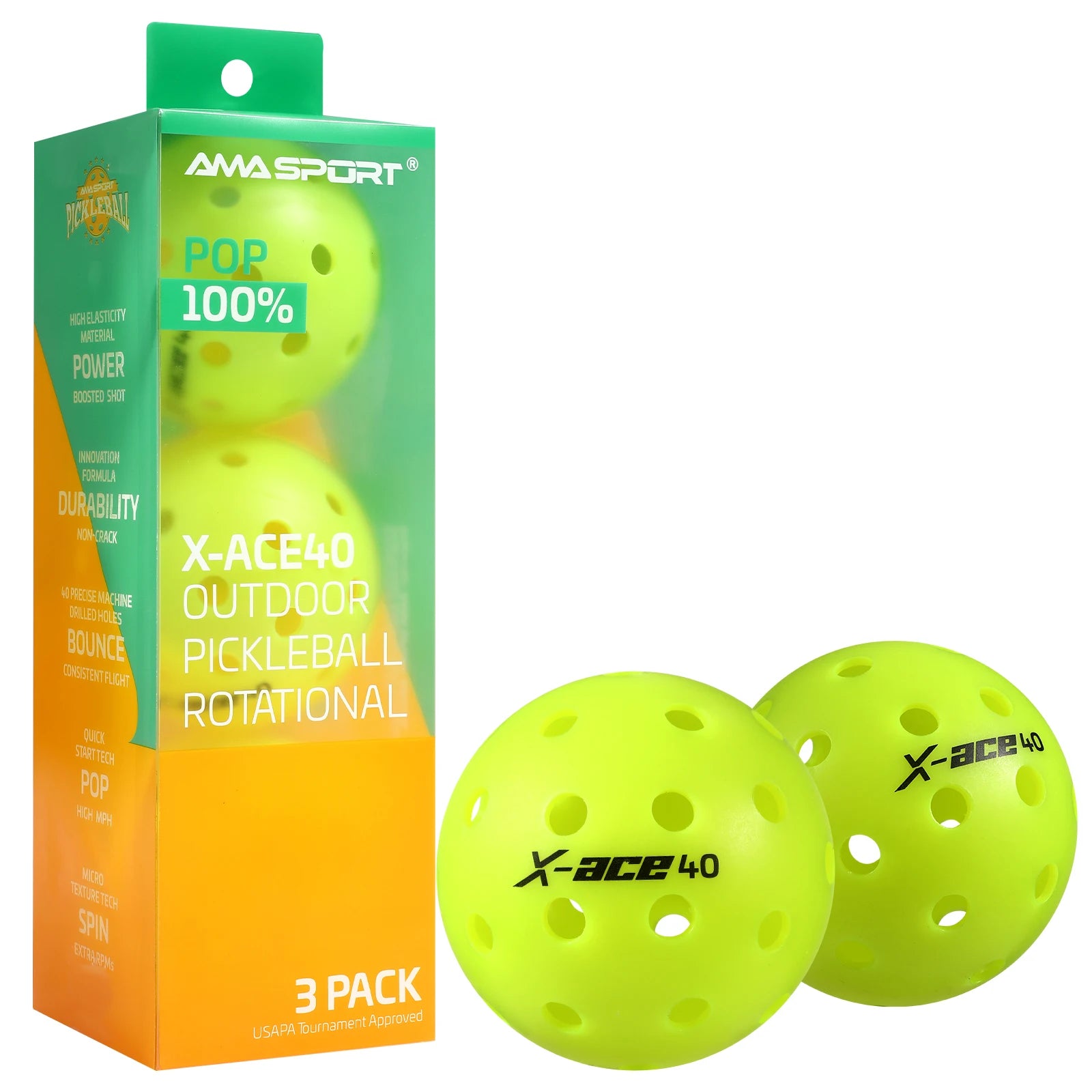 AMA X-ACE Pickleballs