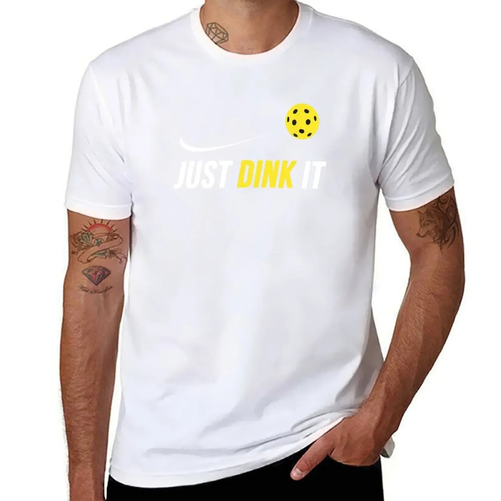 Just dink it funny pickleball T-Shirt (vintage basketball graphic)
