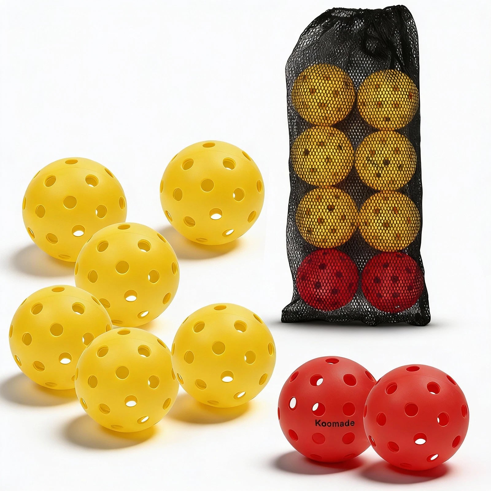 KOOMADE Pickleballs (8/16 Pack)