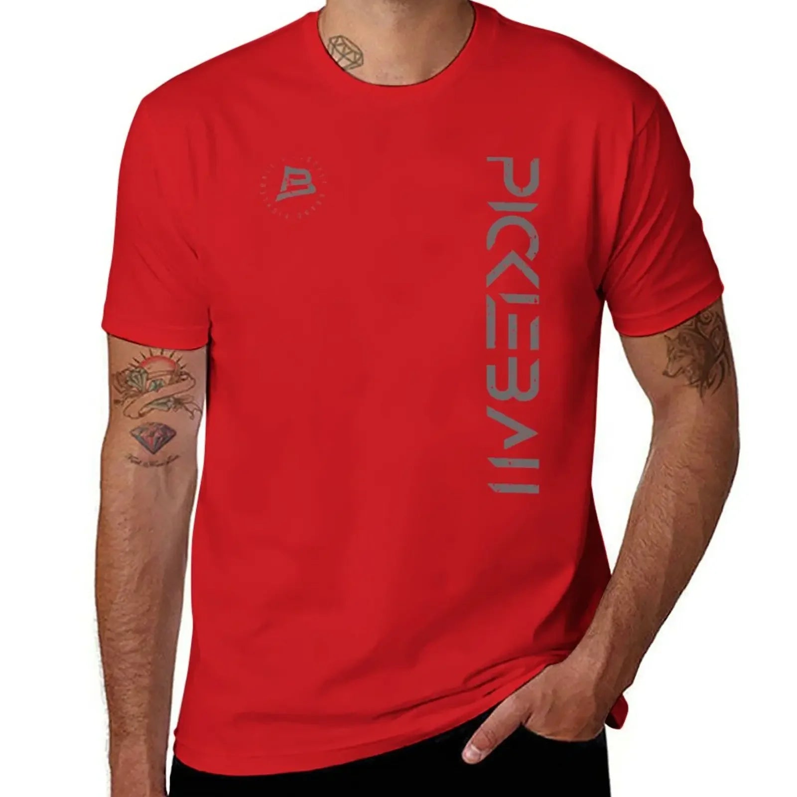 New Pickleball Vertical T-Shirt Oversized (quick-drying)