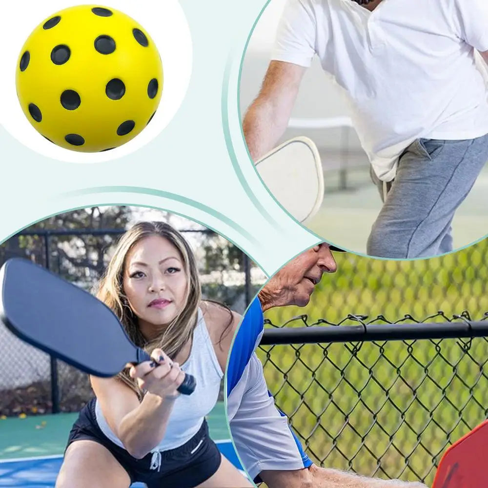 Foam Balls for Pickleball Practice Quiet Bounce Ball Pickleball Ball Pickleball Accessories Pickle Balls for Pickleball Training