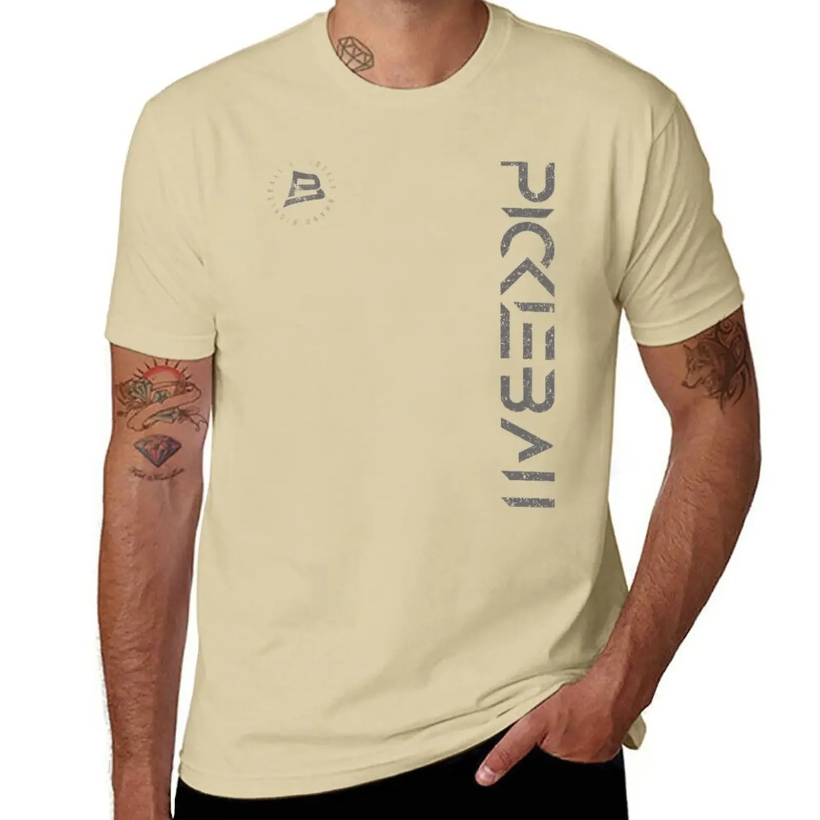 New Pickleball Vertical T-Shirt Oversized (quick-drying)