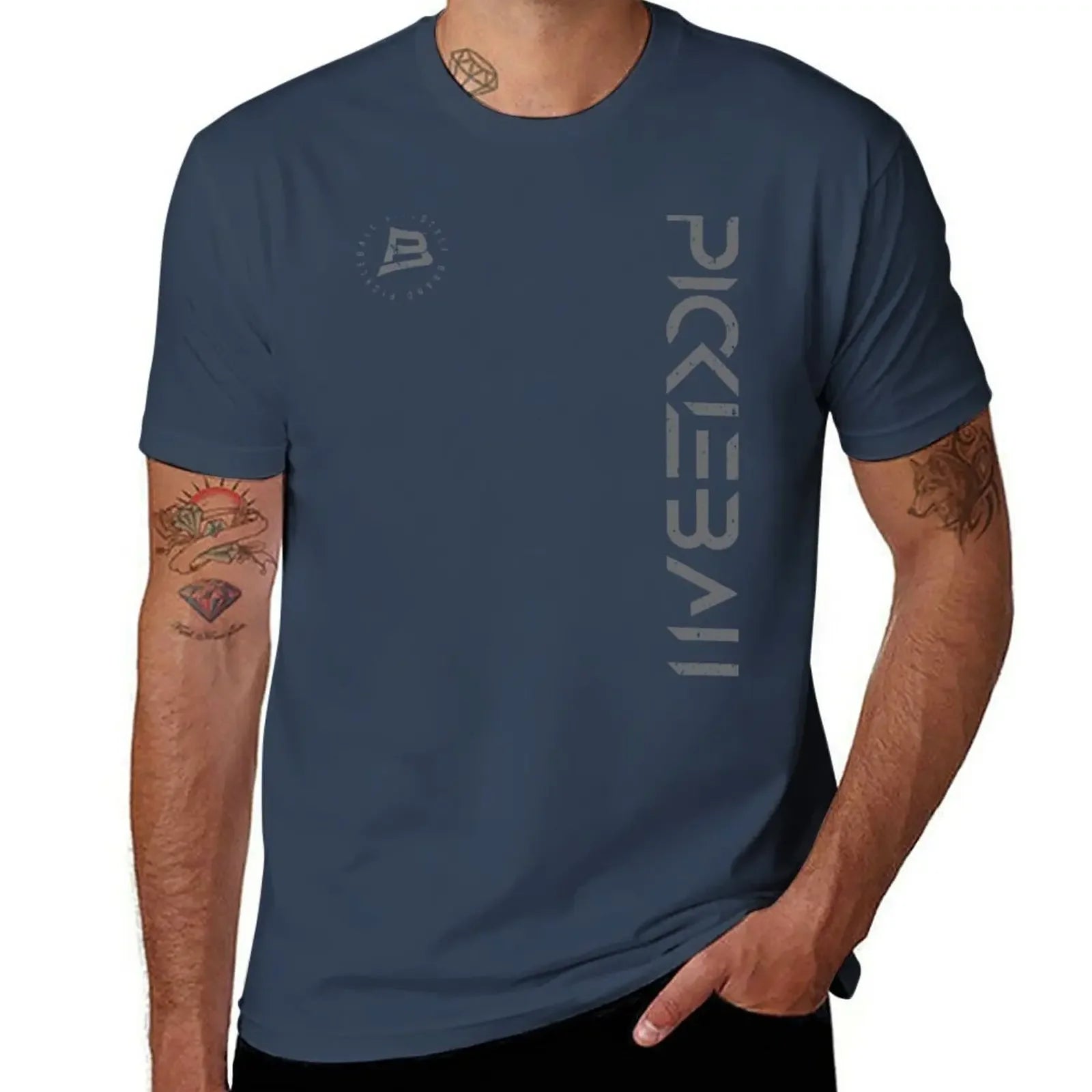 New Pickleball Vertical T-Shirt Oversized (quick-drying)