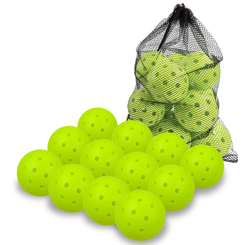 74mm Outdoor Pickleballs (12-Pack)
