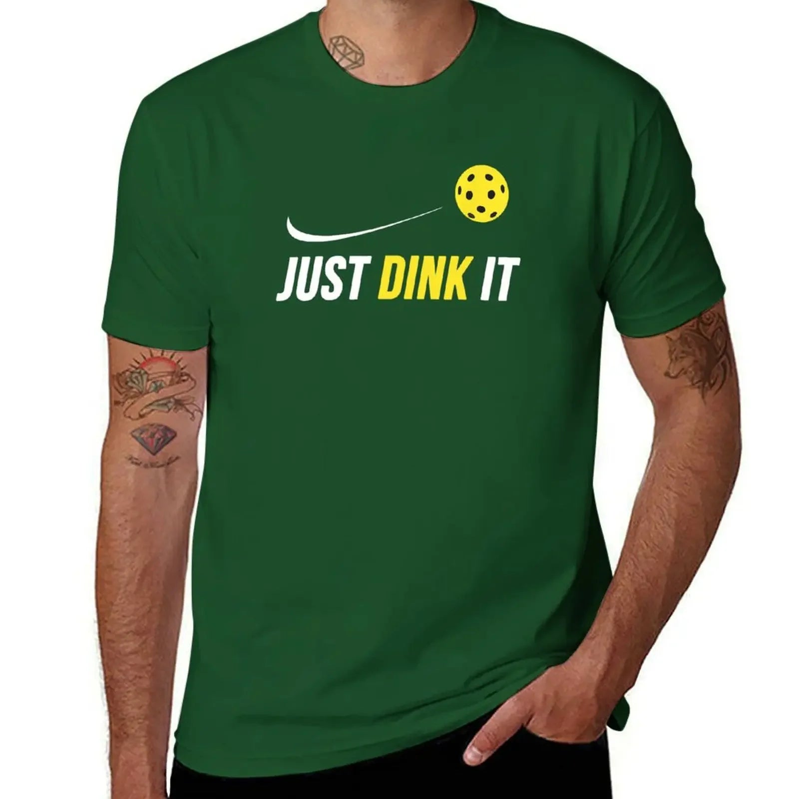 Just dink it funny pickleball T-Shirt (vintage basketball graphic)