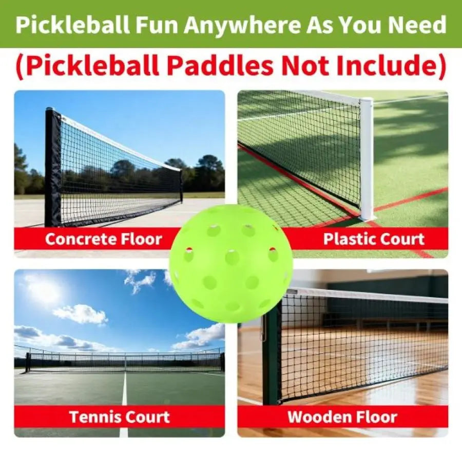 Pickleball Balls w/ Mesh Bag (6-Pack)