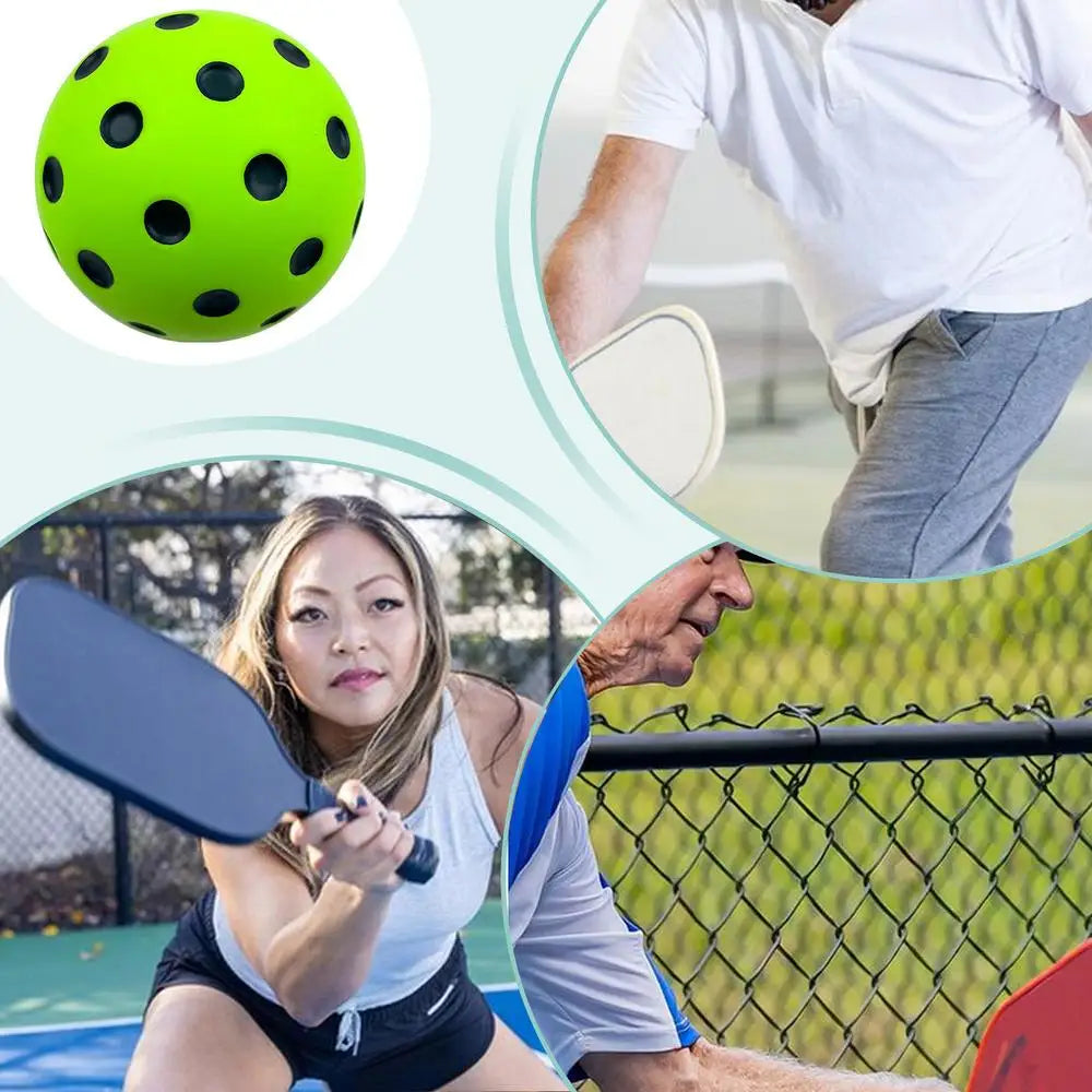Foam Balls for Pickleball Practice Quiet Bounce Ball Pickleball Ball Pickleball Accessories Pickle Balls for Pickleball Training