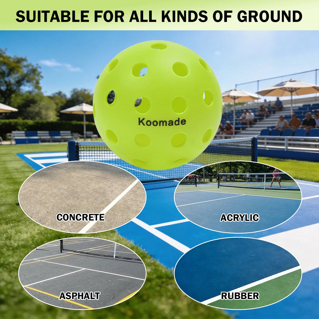 KOOMADE Pickleballs (8/16 Pack)