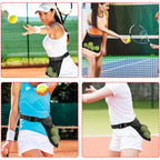 Adjustable Tennis Ball Band Holder Pickleball Golf Waist Pouch, Multifunctional Mesh Waist Hip Bag Carrier for Sports