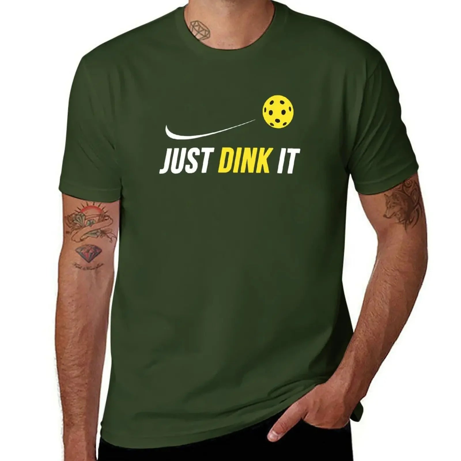 Just dink it funny pickleball T-Shirt (vintage basketball graphic)
