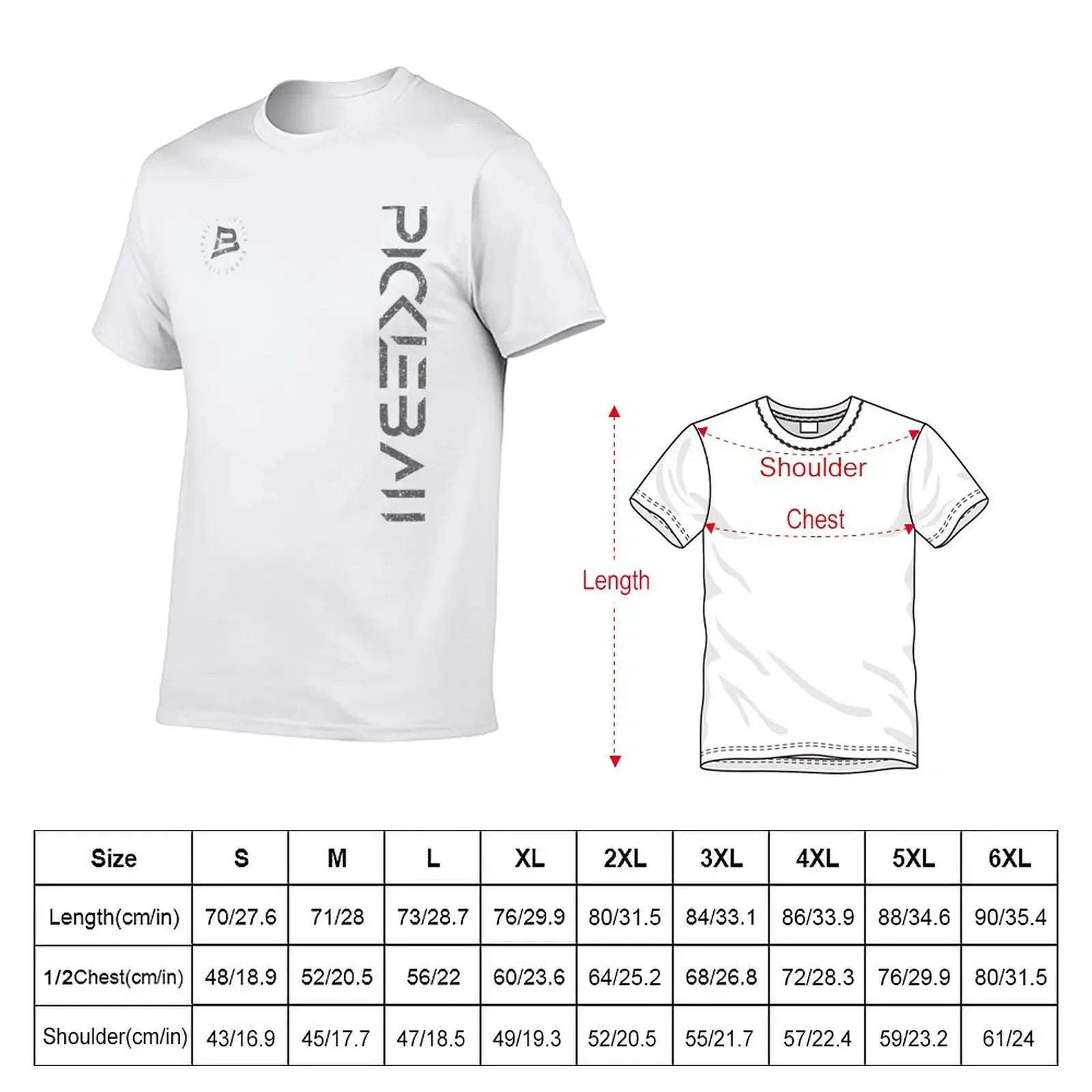 New Pickleball Vertical T-Shirt Oversized (quick-drying)