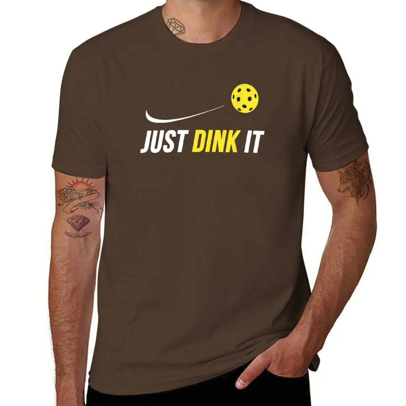 Just dink it funny pickleball T-Shirt (vintage basketball graphic)