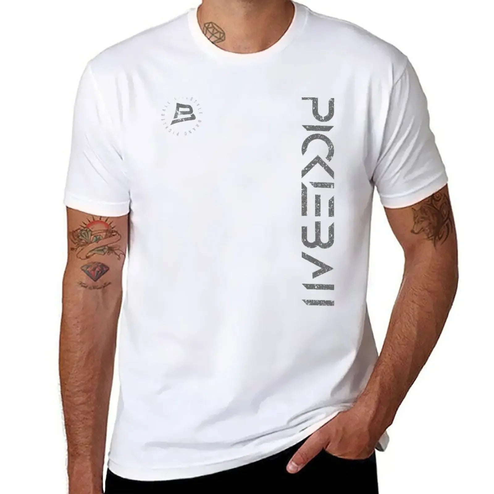 New Pickleball Vertical T-Shirt Oversized (quick-drying)