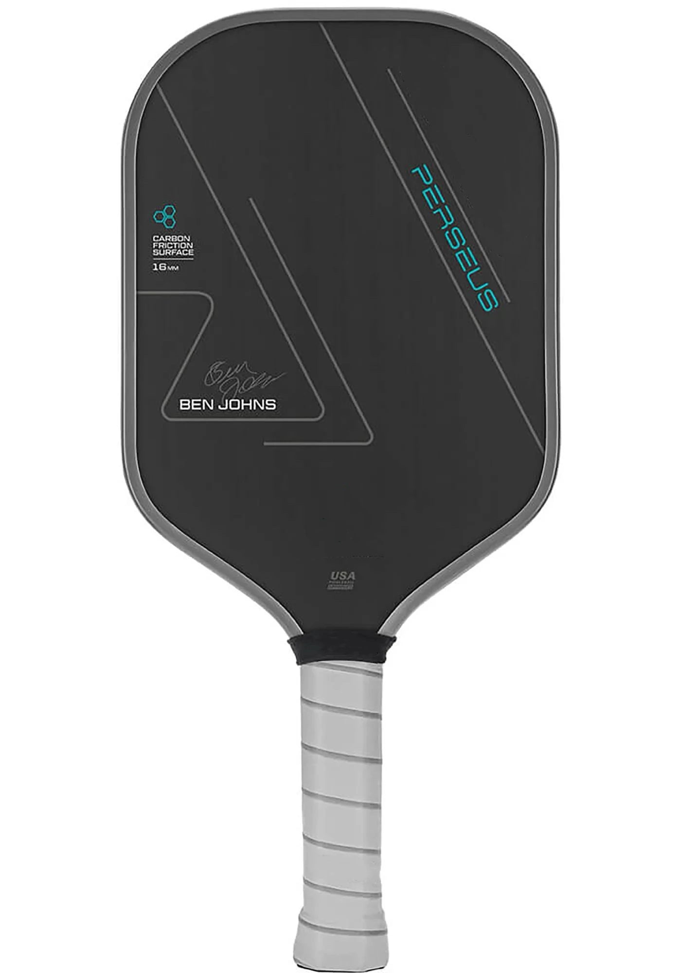 BEN JOHNS T700 Carbon Fiber Pickleball Paddle Carbon Friction Surface 16mm Polymer Honeycomb Core Enhanced Power&Spin&Control
