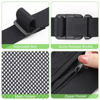 Adjustable Tennis Ball Band Holder Pickleball Golf Waist Pouch, Multifunctional Mesh Waist Hip Bag Carrier for Sports