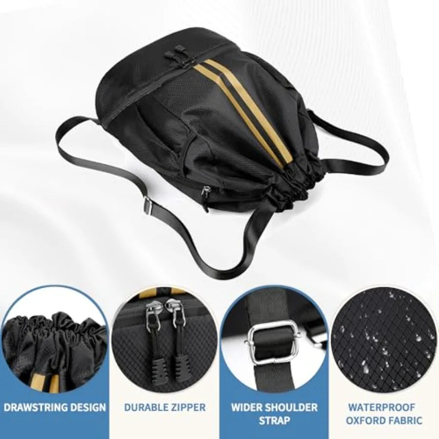 Pickleball Drawstring Gym Bag
