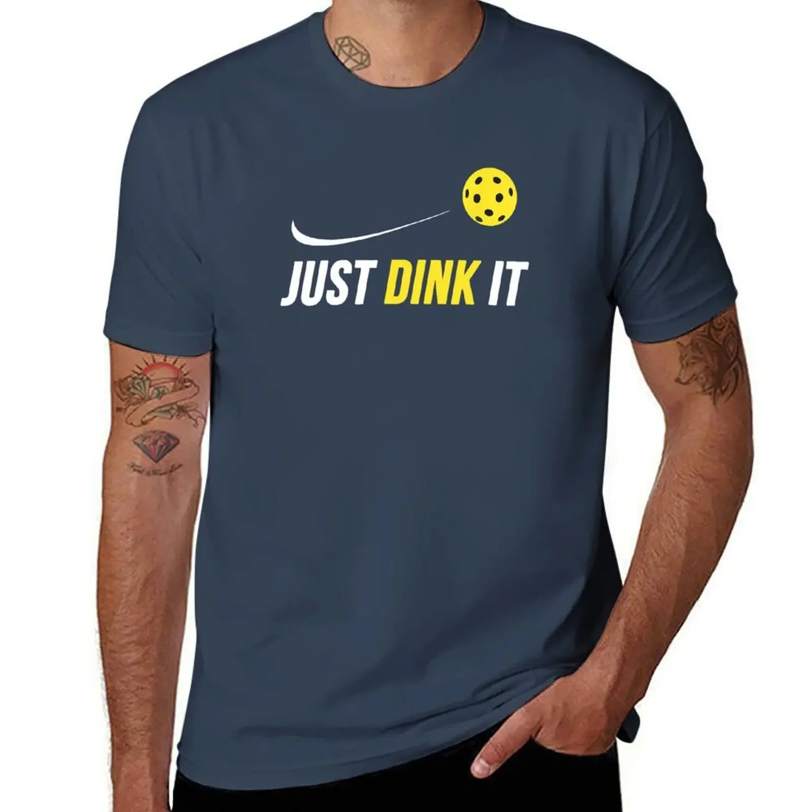 Just dink it funny pickleball T-Shirt (vintage basketball graphic)
