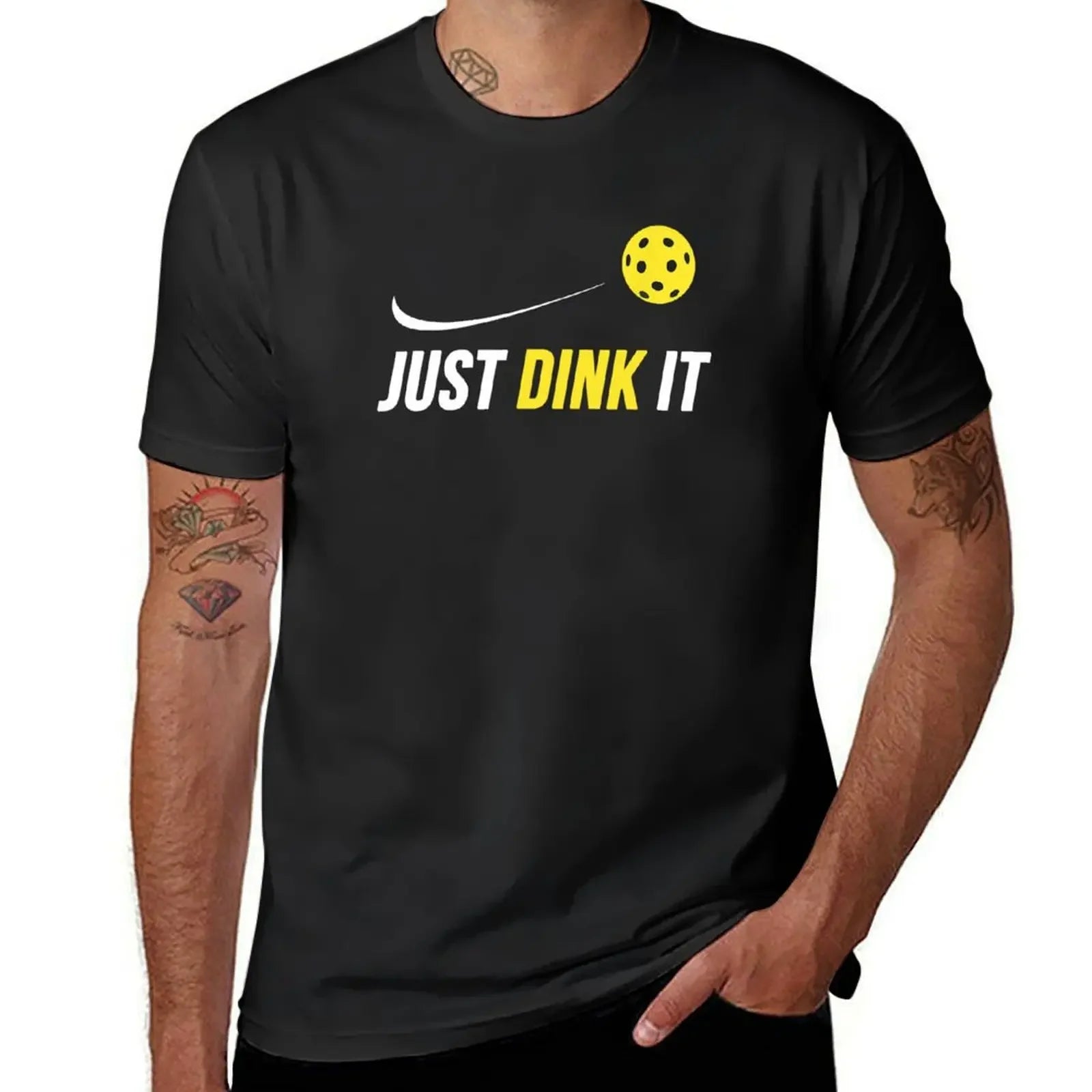 Just dink it funny pickleball T-Shirt (vintage basketball graphic)