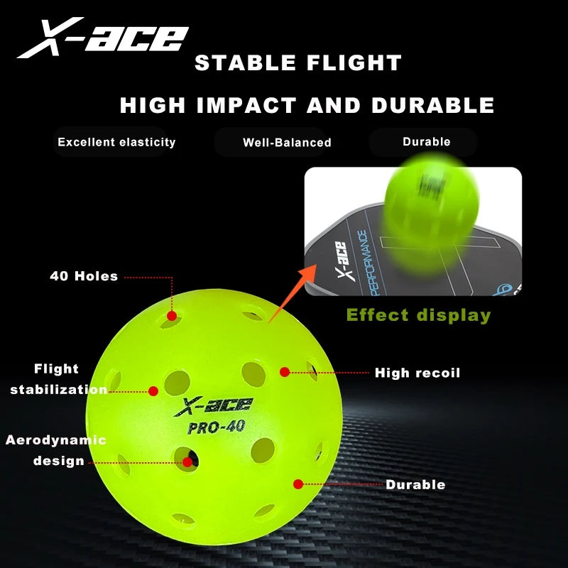X-Ace Pro Pickleballs (12/24 Pack)